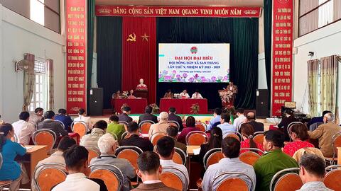 Đại hội Đại biểu Hội Nông dân xã San Thàng lần thứ V, nhiệm kì 2023 – 2028