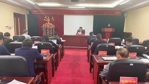 UBND thành phố Lai Châu tổ chức phiên họp thường kì tháng 3, năm 2023