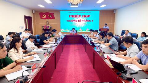 Uỷ ban nhân dân thành phố Lai Châu tổ chức phiên họp thường kì tháng 4, năm 2024