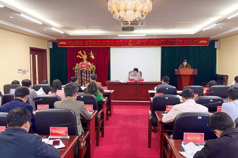 Phiên họp Ủy ban nhân dân thành phố Lai Châu tháng 11, năm 2022