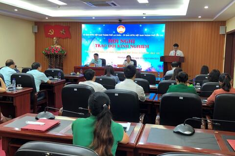 Hội nghị trao đổi kinh nghiệm của Ủy ban MTTQ hai thành phố Lào Cai  và Lai Châu