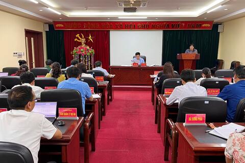 Uỷ ban nhân dân thành phố Lai Châu tổ chức phiên họp thường kì tháng 4, năm 2023