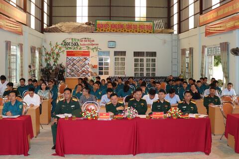 Xã San Thàng huấn luyện Dân quân điểm năm 2024