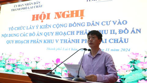 Hội nghị công bố, công khai nội dung Đồ án quy hoạch phân khu III thành phố Lai Châu