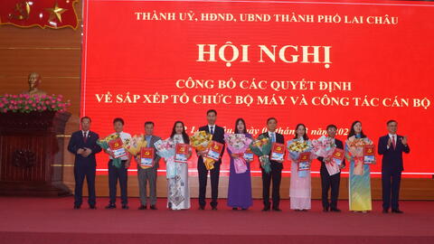 Hội nghị công bố các Quyết định về sắp xếp tổ chức bộ máy và công tác cán bộ