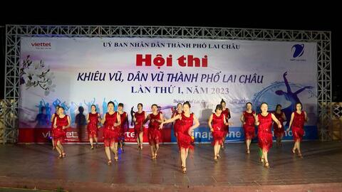 Bế mạc Hội thi khiêu vũ, dân vũ thành phố Lai Châu lần thứ I năm 2023