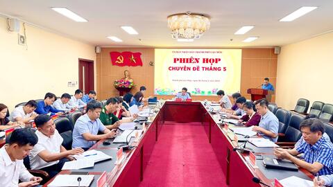 Phiên họp UBND thành phố tháng 5 (Phiên họp chuyên đề)