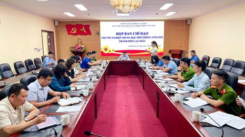 Họp Ban chỉ đạo thi tốt nghiệp Trung học phổ thông năm 2025