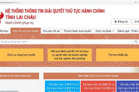 Hướng dẫn nộp hồ sơ trực tuyến trên hệ thống thông tin giải quyết TTHC tỉnh Lai Châu