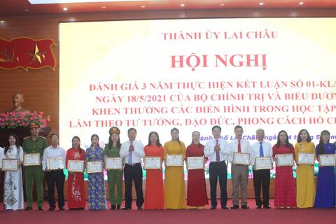 Thành ủy Lai châu tổ chức Hội nghị đánh giá 3 năm thực hiện Kết luận số 01-KL/TW của Bộ Chính trị