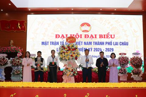 Đại hội Đại biểu MTTQ Việt Nam thành phố Lai Châu lần thứ V, nhiệm kỳ 2024 – 2029