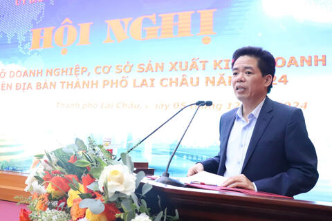 Hội nghị gặp gỡ doanh nghiệp, cơ sở sản xuất, kinh doanh trên địa bàn thành phố Lai Châu năm 2024
