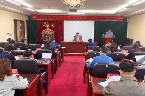 Ủy ban nhân dân thành phố Lai Châu tổ chức phiên họp thường kỳ tháng 11, năm 2022