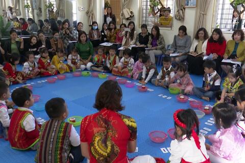 Tổ chức chuyên đề “ Phát triển ngôn ngữ” cho trẻ trong trường Mầm non năm học 2022-2023