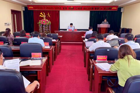 UBND thành phố Lai Châu tổ chức phiên họp thường kì tháng 8, năm 2023