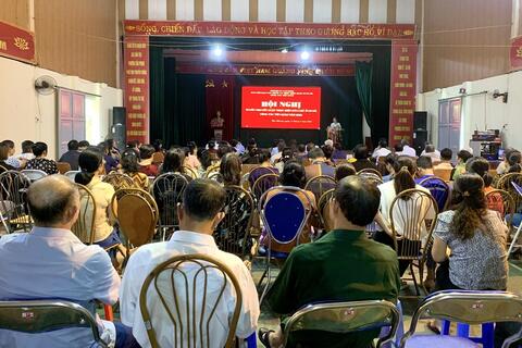 Hội nghị tuyên truyền Luật thực hiện dân chủ ở cơ sở tại phường Tân Phong
