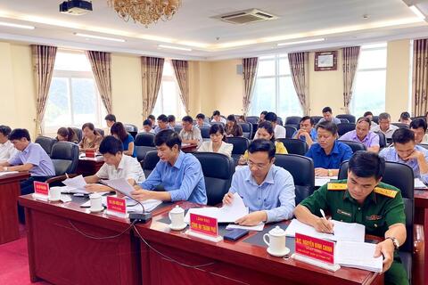 UBND thành phố Lai Châu tổ chức phiên họp thường kì tháng 9, năm 2023