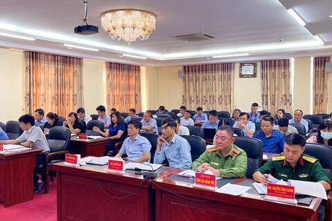 UBND thành phố Lai Châu tổ chức phiên họp thường kì tháng 10, năm 2023.