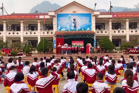 Ngày hội “Thiếu nhi vui khỏe” trường Tiểu học số 1 thành phố Lai Châu