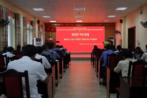 Hội nghị Báo cáo viên tháng 9 năm 2024