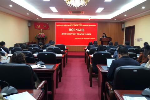 Hội nghị báo cáo viên tháng 11 năm 2024.