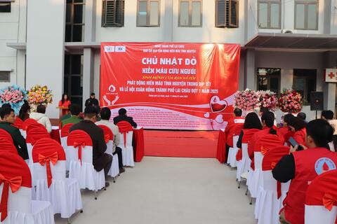 Phát động hiến máu tình nguyện – Lễ hội xuân hồng năm 2025 và chương trình Chợ nhân đạo – gian hàng 0 đồng xuân Ất Tỵ 2025