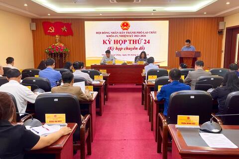 HĐND thành phố Lai Châu tổ chức Kỳ họp thứ 24 – Kỳ họp chuyên đề