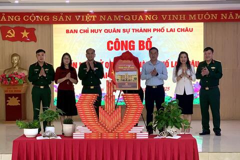 Công bố cuốn Lịch sử quân sự thành phố Lai Châu giai đoạn 1950 – 2024