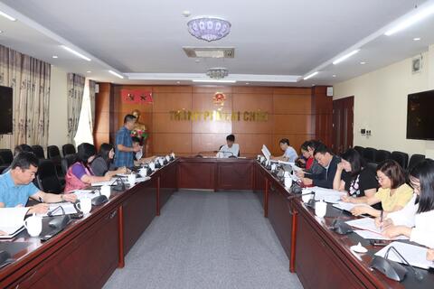 HĐND thành phố làm việc với UBND thành phố giám sát về kế hoạch phát triểnKTXH, đảm bảo QPAN giai đoạn 2021 – 2025