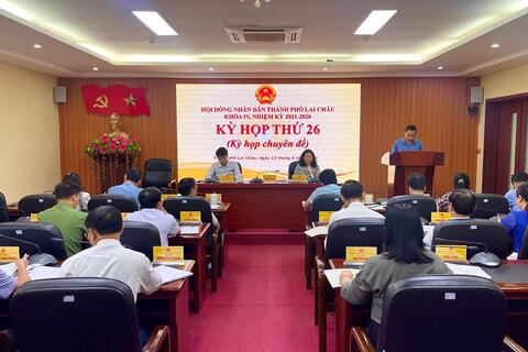 HĐND thành phố Lai Châu tổ chức kỳ họp thứ 26 – kỳ họp chuyên đề