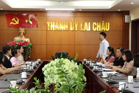 Thành phố Lai Châu làm việc với Đoàn công tác Cơ quan hợp tác quốc tế Nhật Bản tại Việt Nam