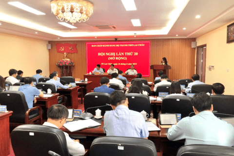 Hội nghị Ban Chấp hành Đảng bộ thành phố Lai Châu lần thứ 20 (mở rộng)