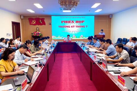 Uỷ ban nhân dân thành phố tổ chức phiên họp thường kì tháng 7, năm 2024.