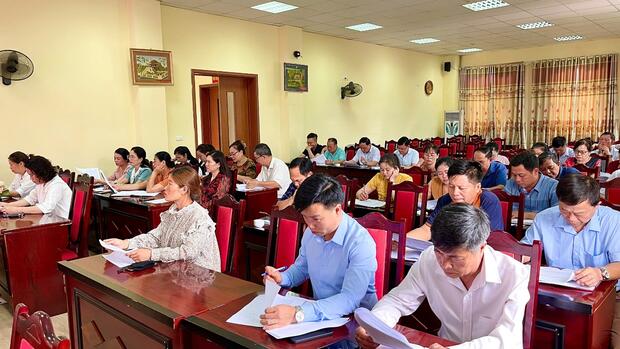 Ủy ban MMTTQ thành phố Lai Châu tổ chức lấy ý kiến về dự thảo Nghị quyết sửa đổi, bổ sung một số điều của Hiến pháp năm 2013