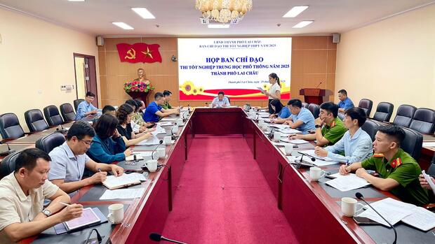 Họp Ban chỉ đạo thi tốt nghiệp Trung học phổ thông năm 2025
